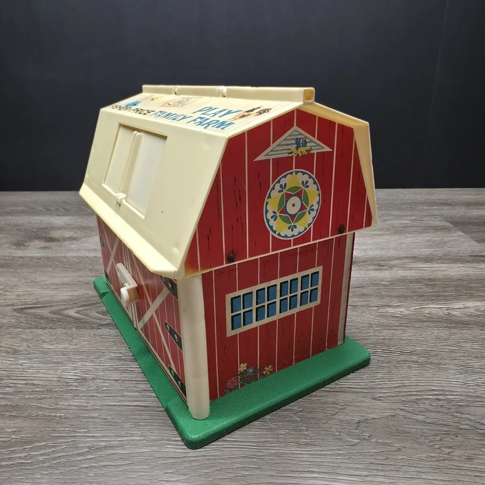 Vintage 1960's FISHER PRICE Play Family Farm - Barn Only
